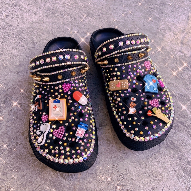 Women's Bling Clogs - Soft Summer Garden Sandals Best YouTube Store