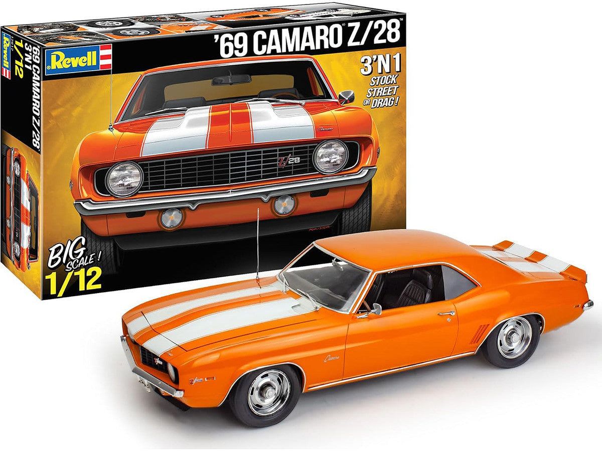 Level 5 Model Kit 1969 Chevrolet Camaro Z/28 3-in-1 Kit 1/12 Scale Model by Revell-4