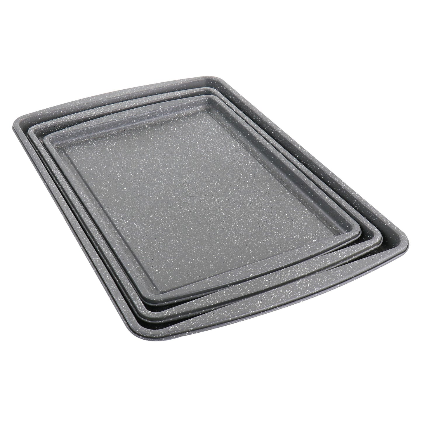 Oster 3 Piece Carbon Steel Cookie Sheet in Greystone W2B