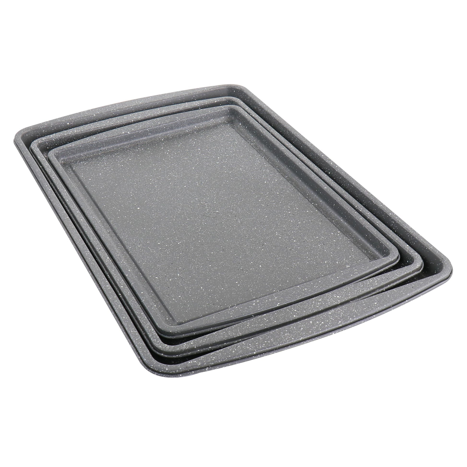 Oster 3 Piece Carbon Steel Cookie Sheet in Greystone W2B