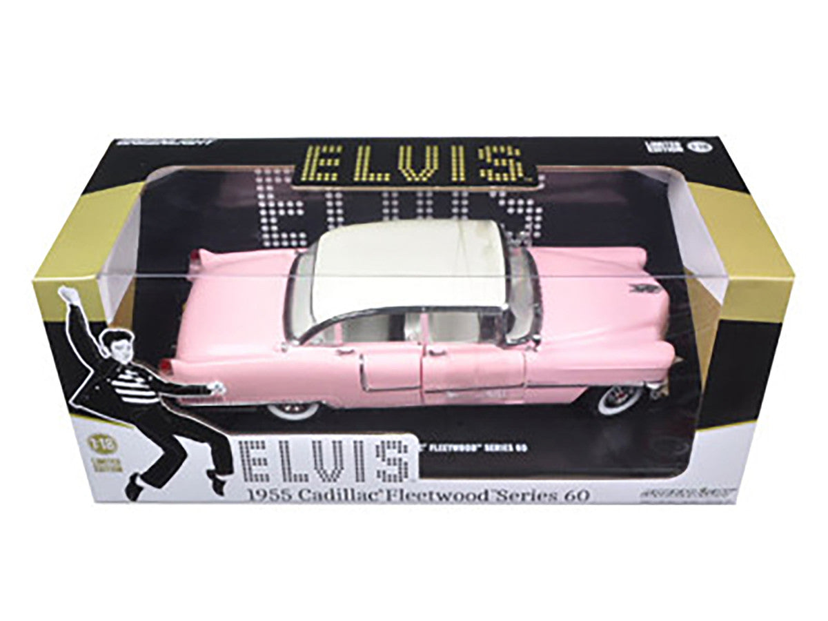 1955 Pink Cadillac Fleetwood Series 60 Special "Elvis Presley" 1/18 Diecast Model Car by Greenlight Greenlight
