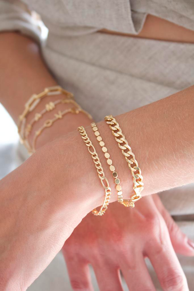 4mm Figaro Bracelet (I256) MIA Jewelry