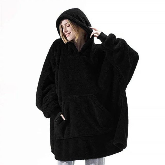 Blanket Hoodie with Sleeves Oversized Hoodie