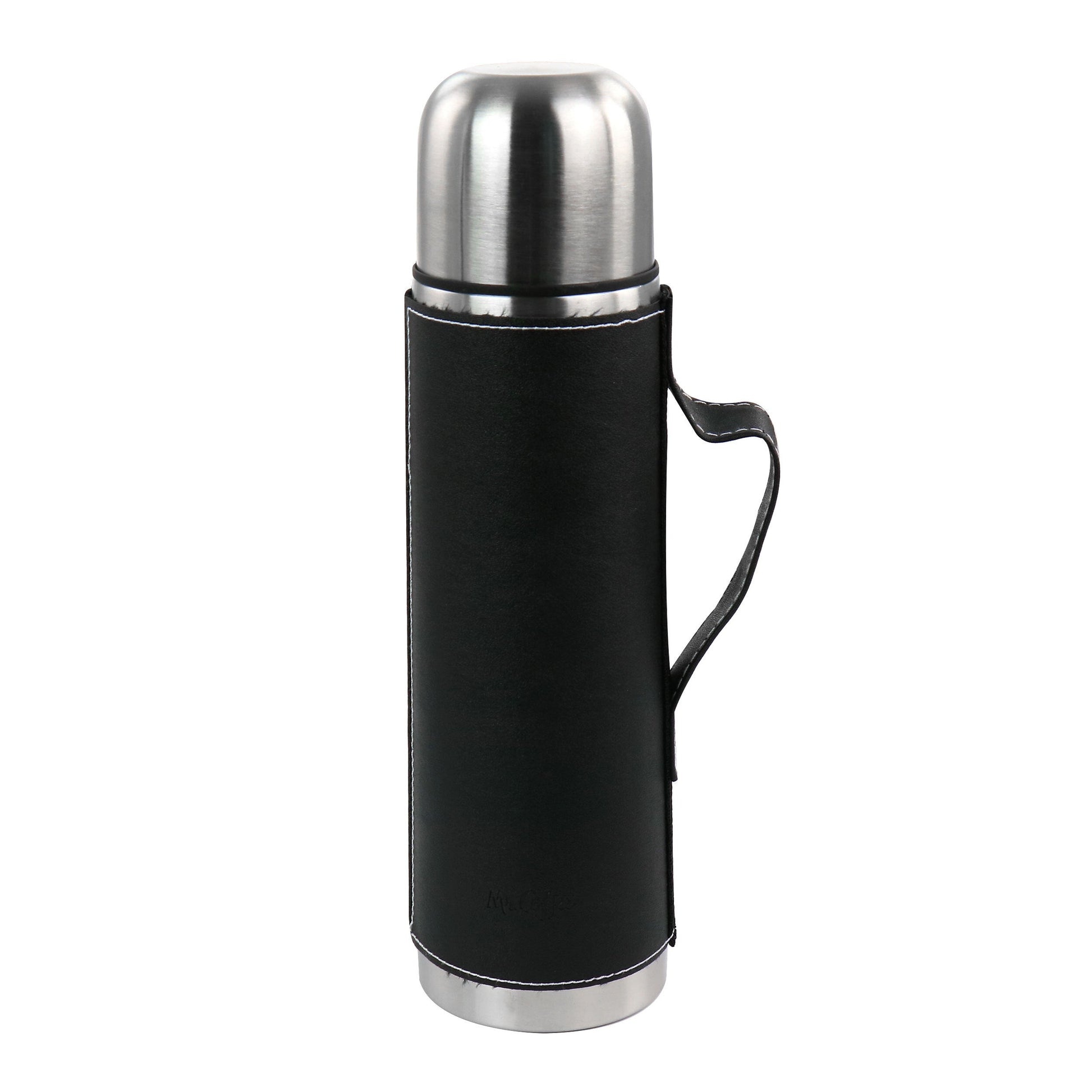 Mr. Coffee 23oz Stainless Steel Thermal Travel Bottle in Leatherette W2B