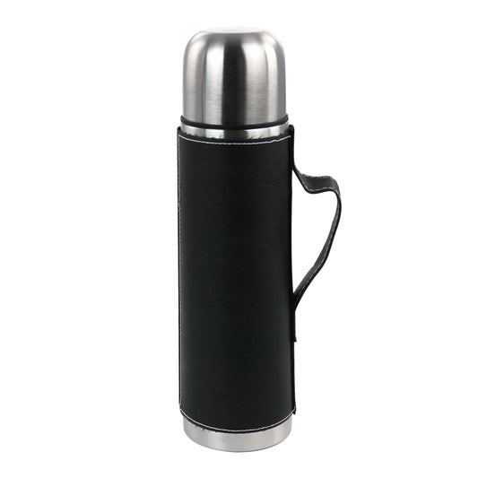 Mr. Coffee 23oz Stainless Steel Thermal Travel Bottle in Leatherette W2B