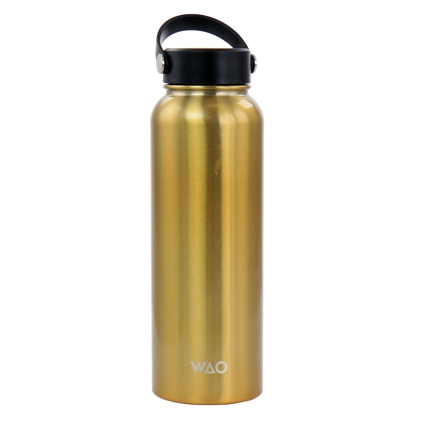 WAO 38 Ounce Stainless Steel Insulated Thermal Bottle with Lid in Dark Gold W2B