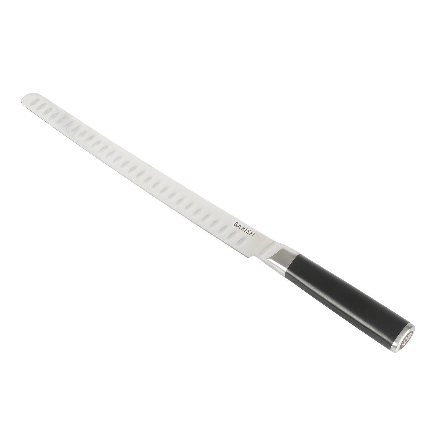 Babish 12 Inch High-Carbon Stainless Steel Full Tang Super Slicer in Black W2B