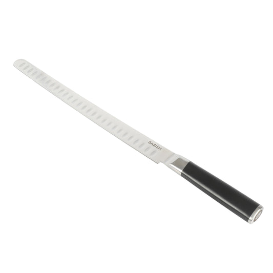 Babish 12 Inch High-Carbon Stainless Steel Full Tang Super Slicer in Black W2B