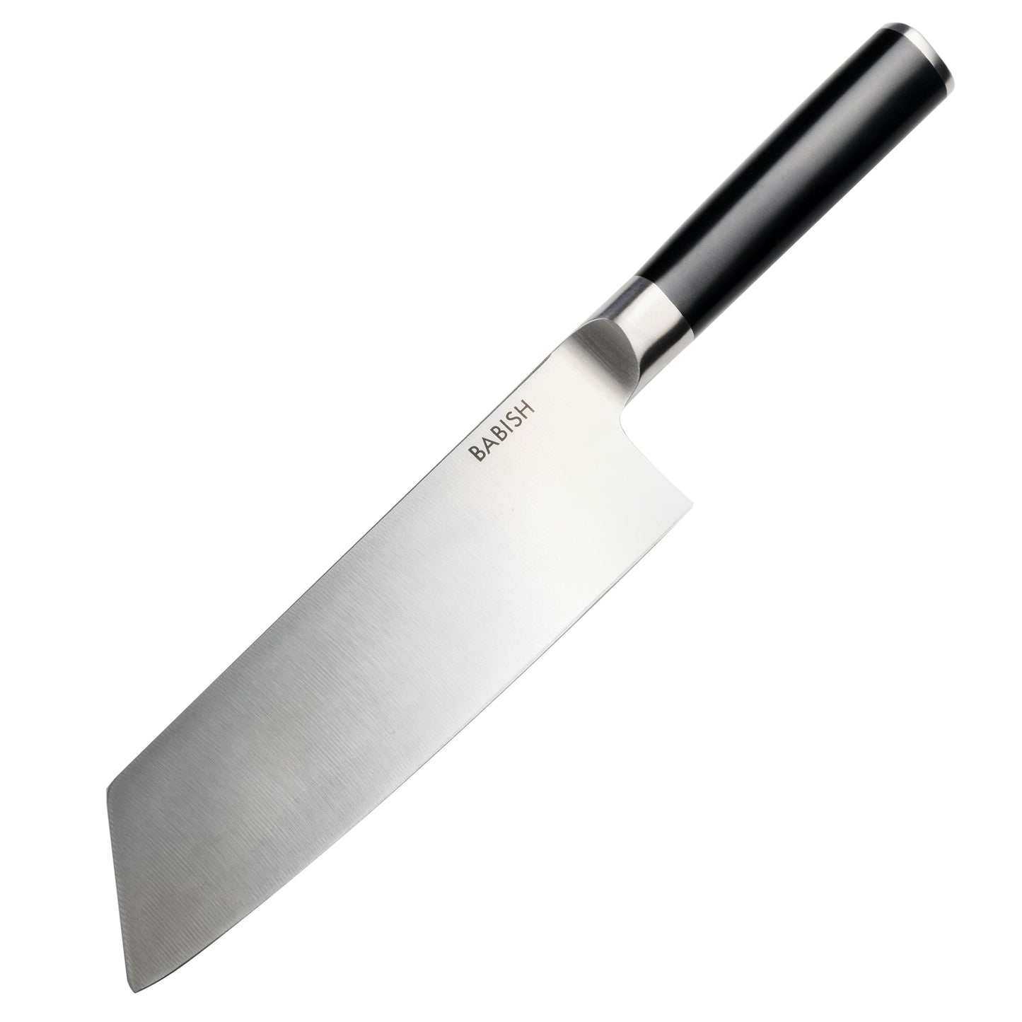 Babish 7.5 Inch High-Carbon Stainless Steel Full Tang Clef Knife in Black W2B