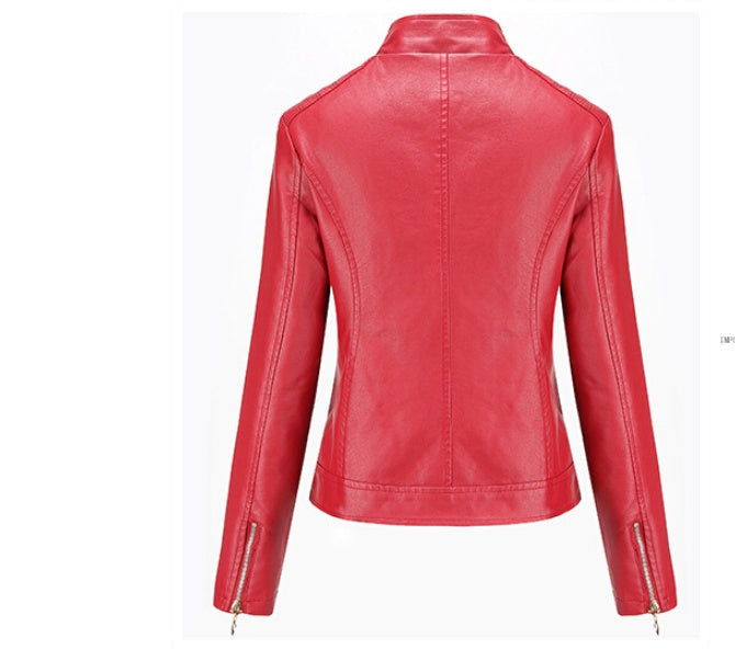 Women's motorcycle leather jacket LadyShow.Store