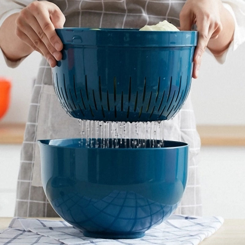 Kalar Multi-functional Fruit And Vegetable Drain Basket Filtering Tools Strainer