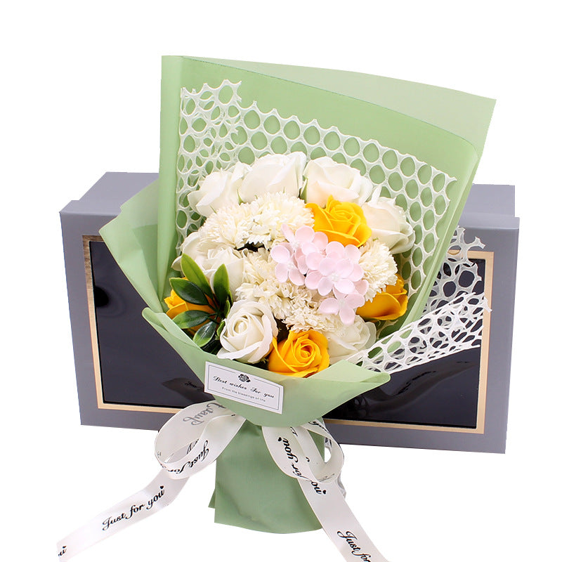 Valentine's Day Gift 19 Rose Soap Bouquet Gift Box CJD