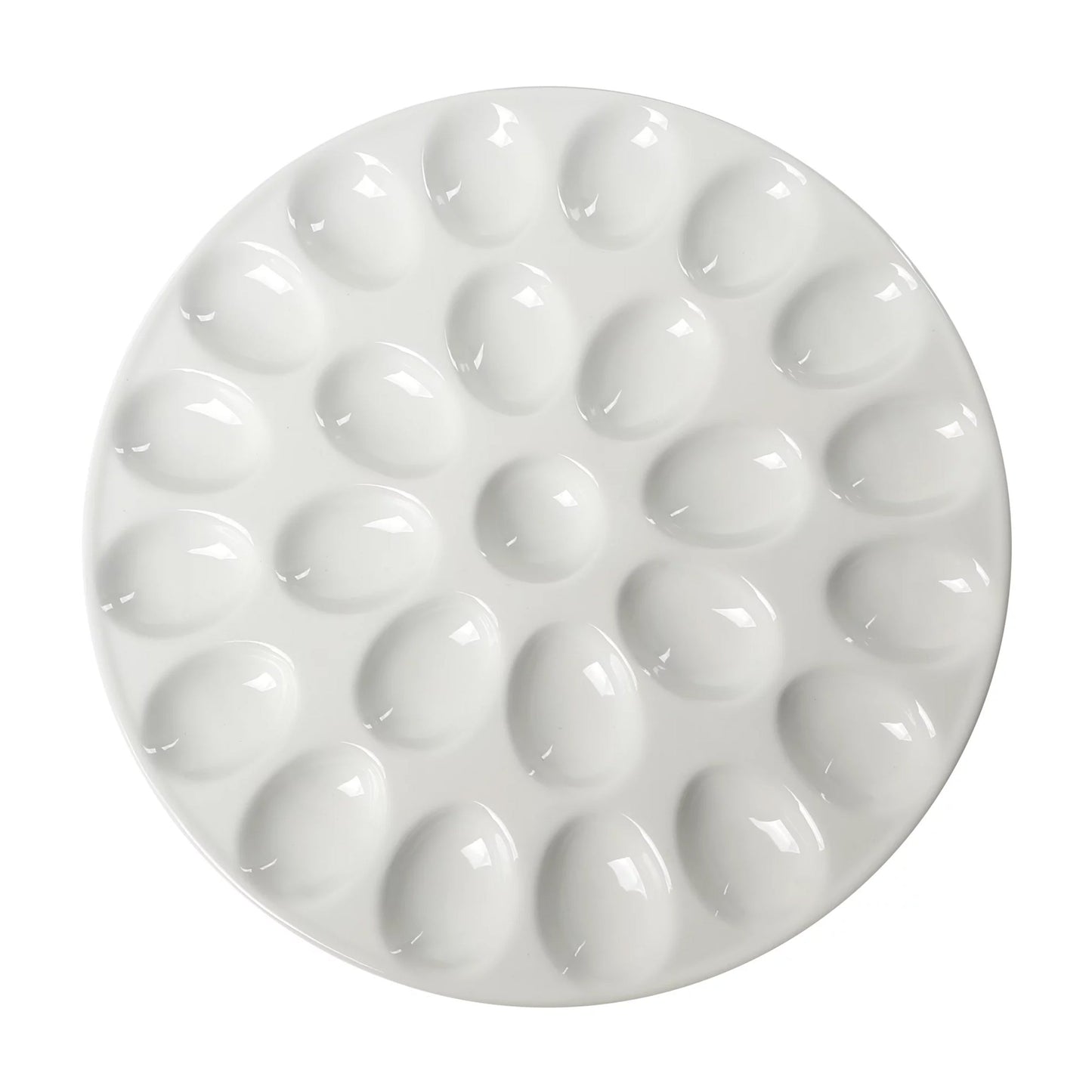 Our Table Simply White 13 Inch Egg Serving Platter W2B