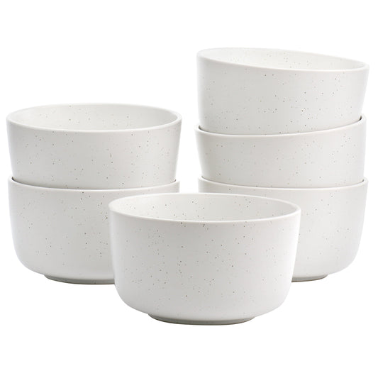 Studio 3B Mio 6 Piece 5.5 Inch Round Stoneware Bowl Set in Sea Salt W2B