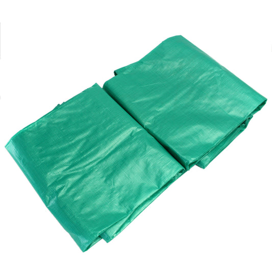 PE 5.4?7.3m/17.7?24ft Outdoor Waterproof Camping Tarpaulin Field Camp Tent Cover Car Cover Canopy