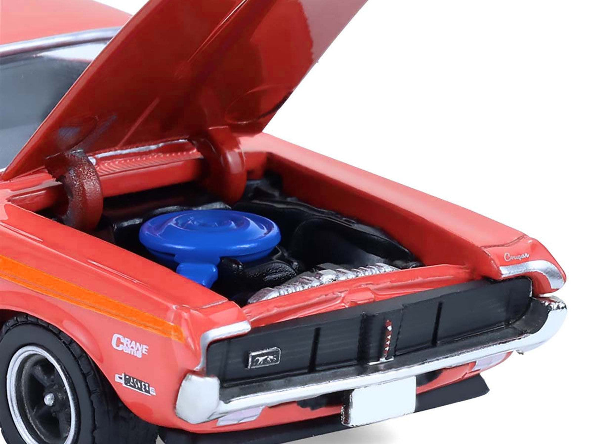 1969 Mercury Cougar Eliminator "Dyno Don" Red with Orange Stripes "GreenLight Muscle" Series 30 1/64 Diecast Model Car by Greenlight Greenlight