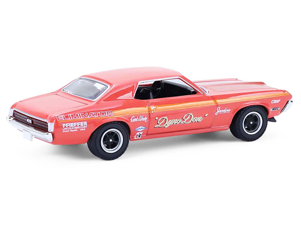 1969 Mercury Cougar Eliminator "Dyno Don" Red with Orange Stripes "GreenLight Muscle" Series 30 1/64 Diecast Model Car by Greenlight Greenlight