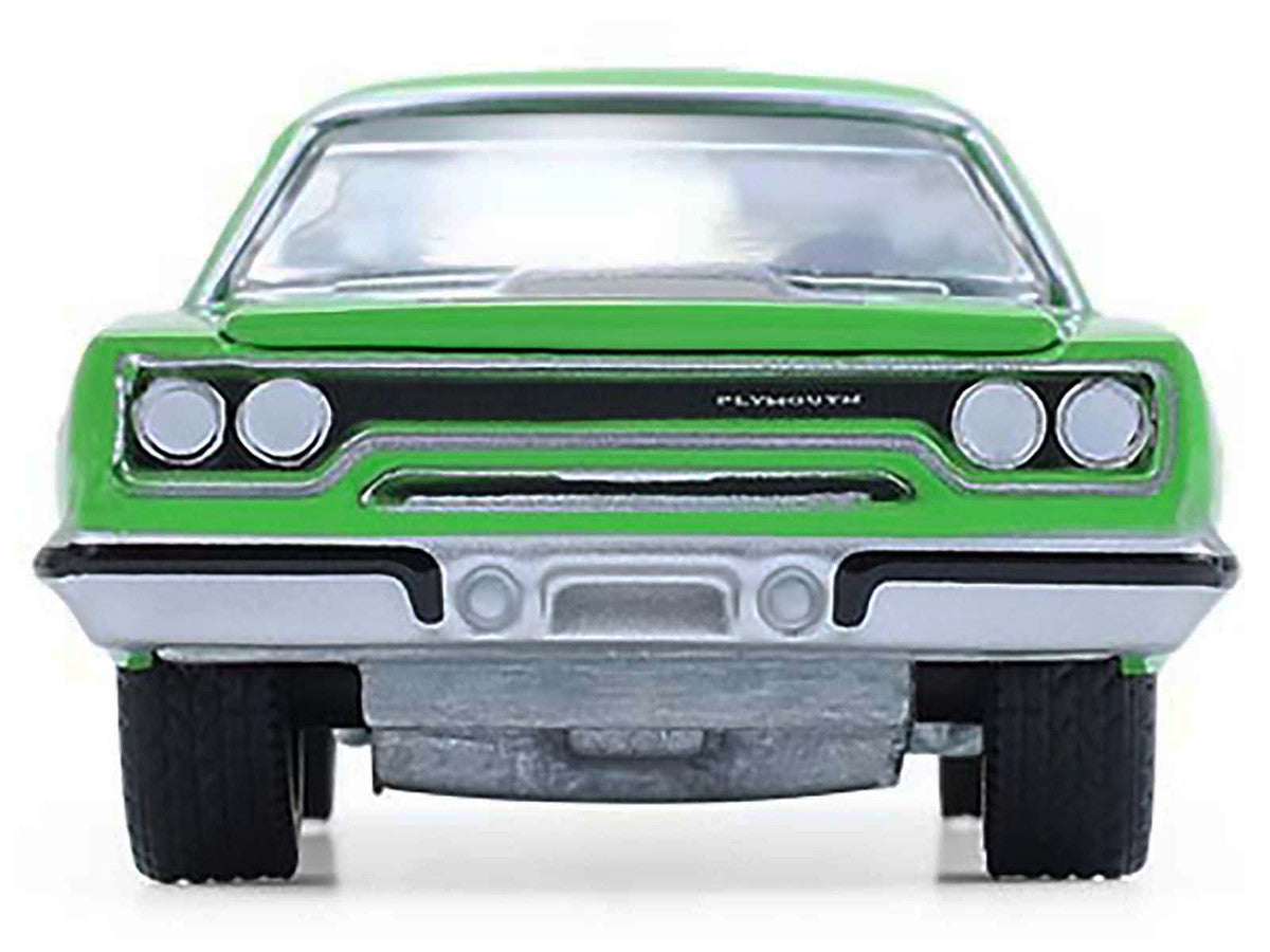 1970 Plymouth Road Runner Green with Black Hood Stripe "GreenLight Muscle" Series 30 1/64 Diecast Model Car by Greenlight Greenlight