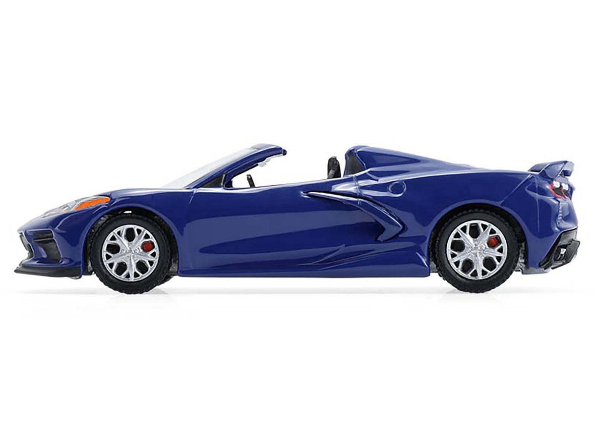 2021 Chevrolet Corvette Stingray Convertible Elkhart Lake Blue "GreenLight Muscle" Series 30 1/64 Diecast Model Car by Greenlight Greenlight
