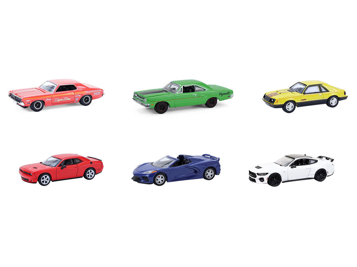 "GreenLight Muscle" Series 30 Set of 6 pieces 1/64 Diecast Model Cars by Greenlight Greenlight