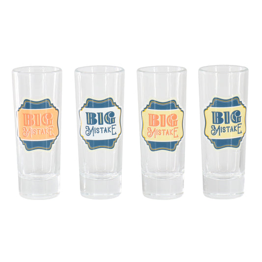 Wanda June Home by Miranda Lambert 4 Piece 2.2 Ounce Shot Glass Set in Blue W2B