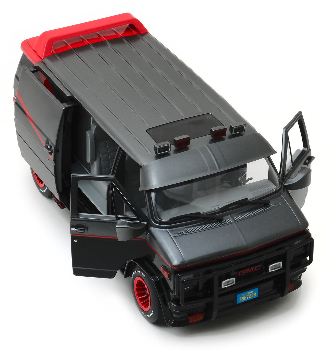 1983 GMC Vandura Black "The A-Team" (1983-1987) TV Series 1/18 Diecast Model Car by Greenlight Greenlight