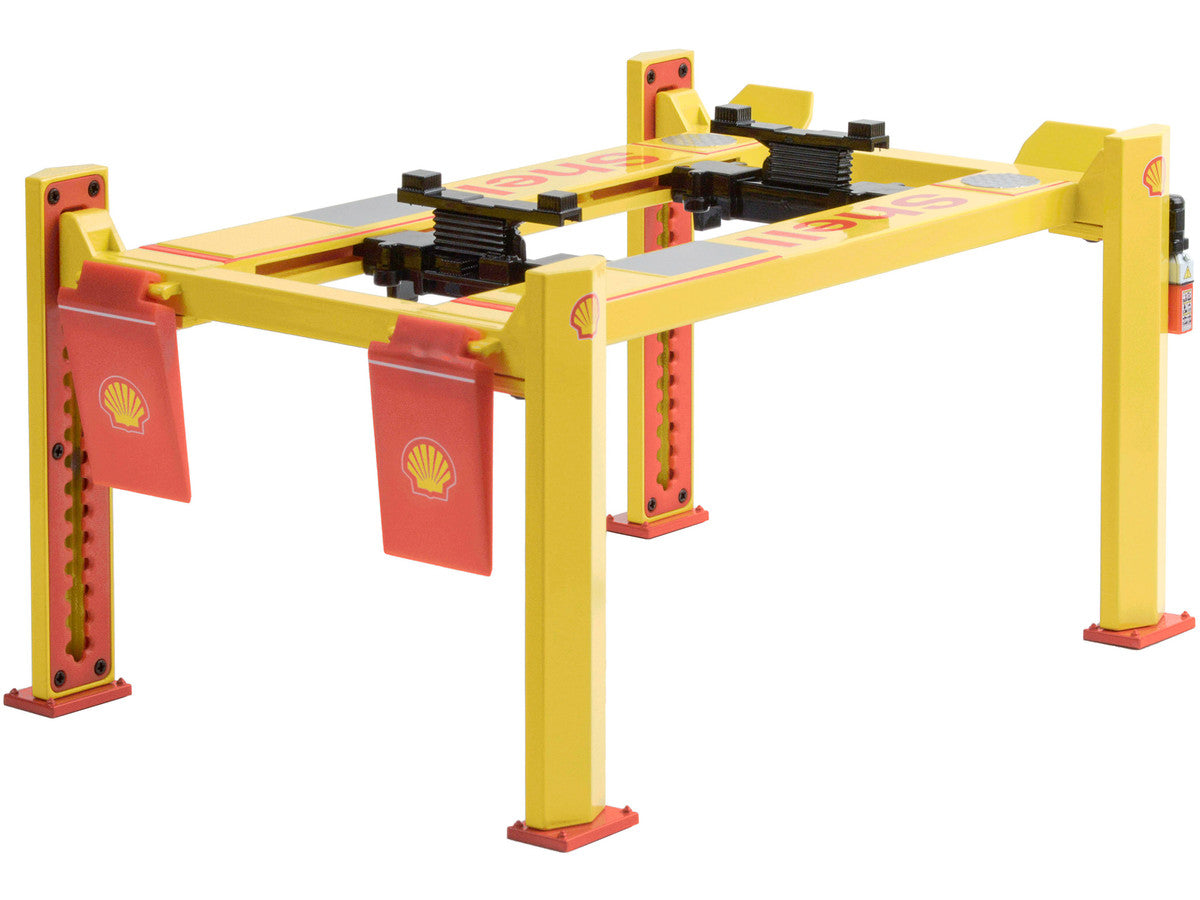 Adjustable Four Post Lift "Shell Oil" #2 for 1/18 Scale Diecast Model Cars by Greenlight-3