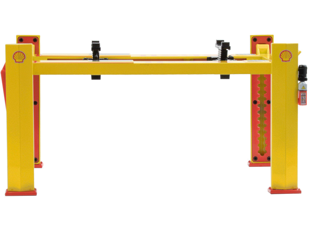 Adjustable Four Post Lift "Shell Oil" #2 for 1/18 Scale Diecast Model Cars by Greenlight-2