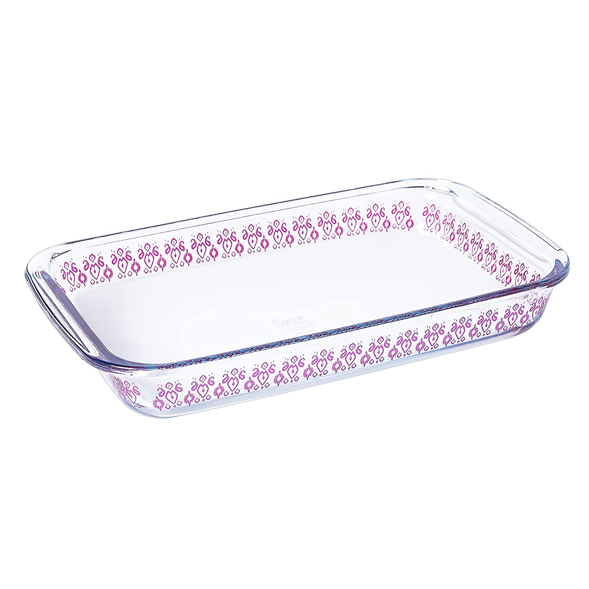 Spice By Tia Mowry 2.3 Quart Spicy Cloves Glass Rectangular Baker W2B
