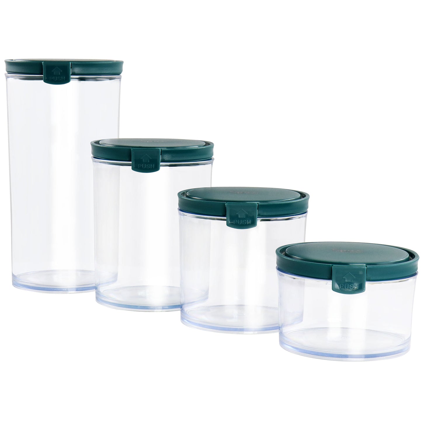 Spice by Tia Mowry Spicy Thyme 4 Piece Plastic Storage Set in Teal W2B