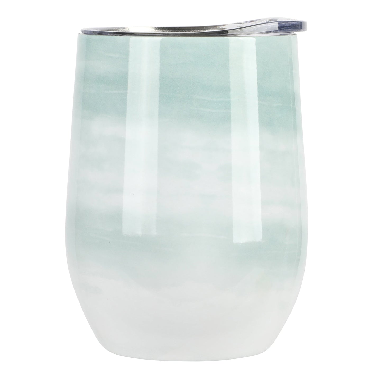 Gibson Home Brampton 12 Ounce Stainless Steel Thermal Stemless Wine Tumbler in Mint W2B