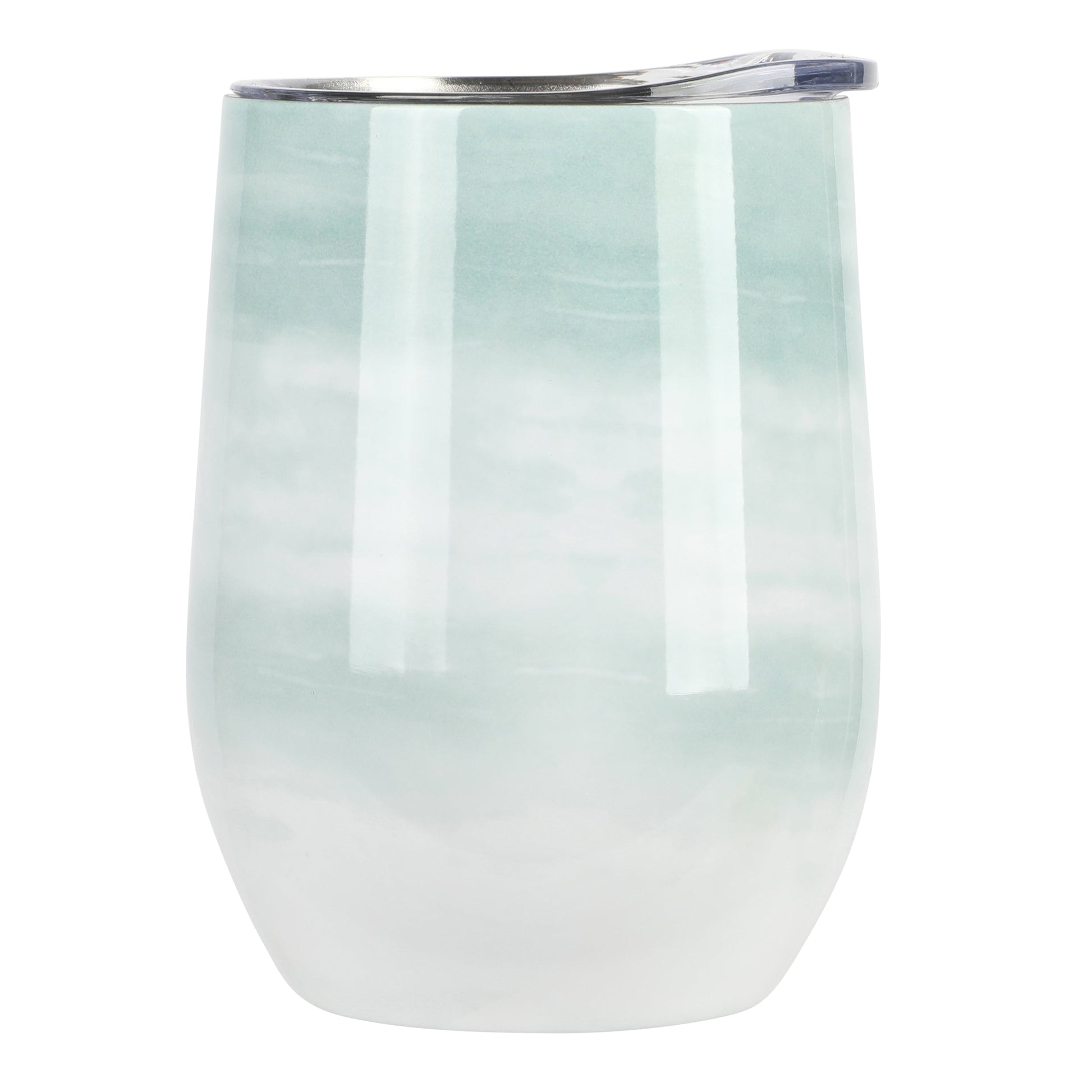 Gibson Home Brampton 12 Ounce Stainless Steel Thermal Stemless Wine Tumbler in Mint W2B