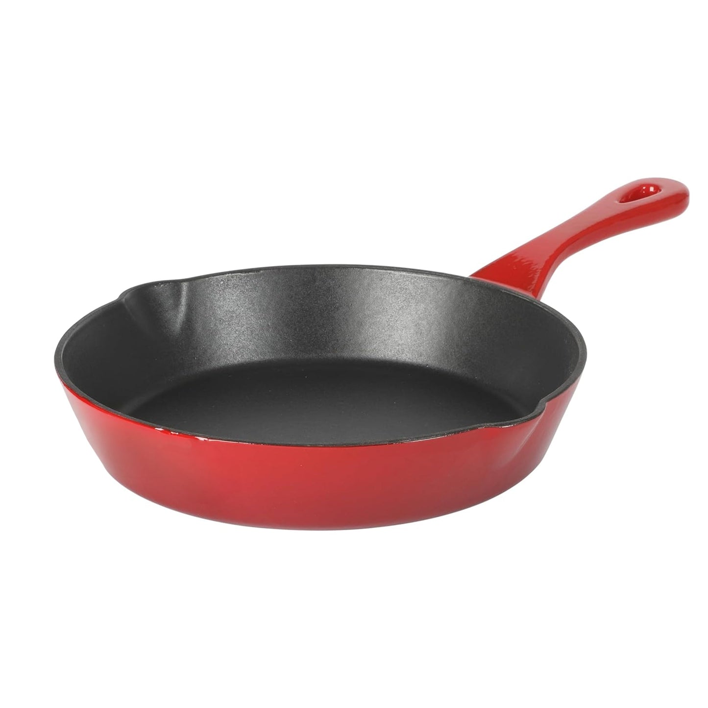 Crock-Pot Artisan 8 Inch Enameled Cast Iron Round Skillet in Gradient Red W2B