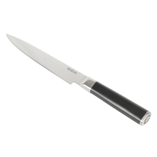 Babish 8 Inch High-Carbon Stainless Steel Full Tang Carving Knife in Black W2B