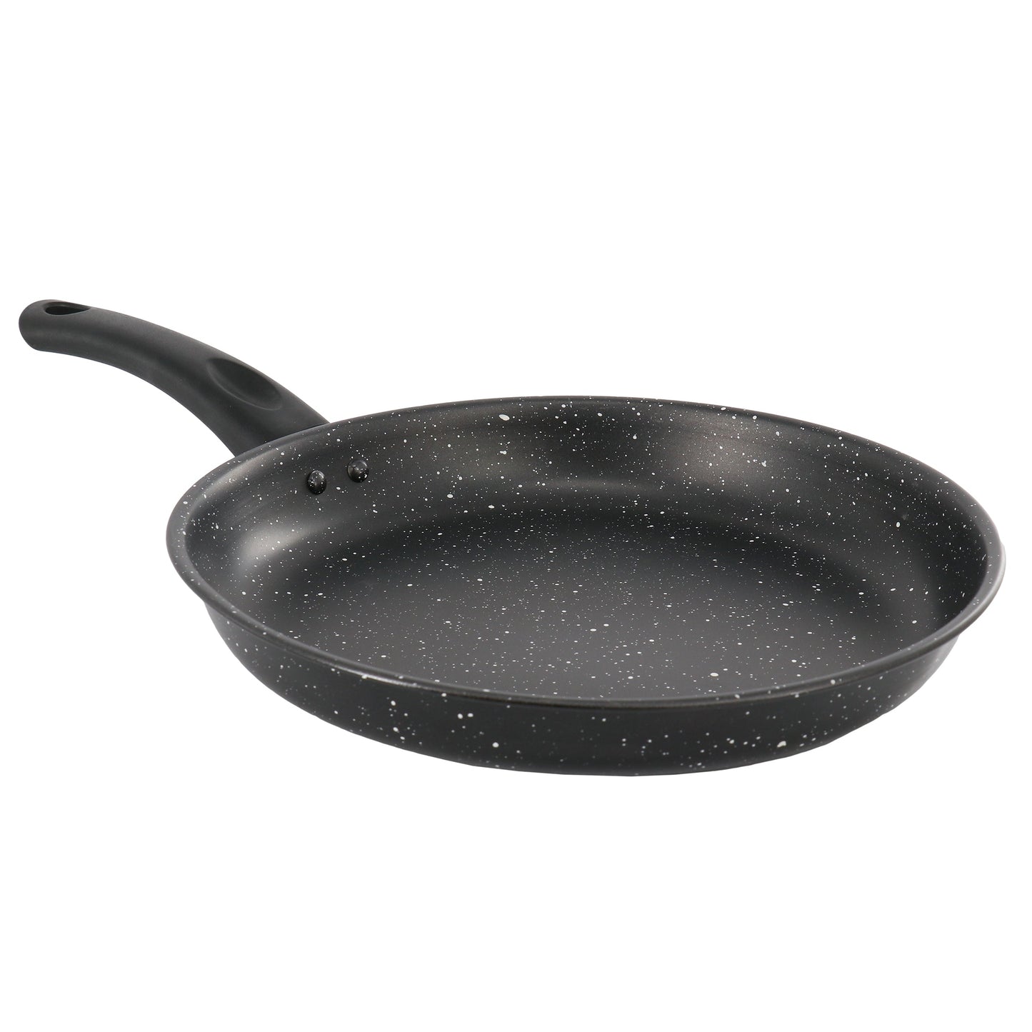 Gibson Home Delhi 11 Inch Round Nonstick Carbon Steel Frying Pan in Black W2B