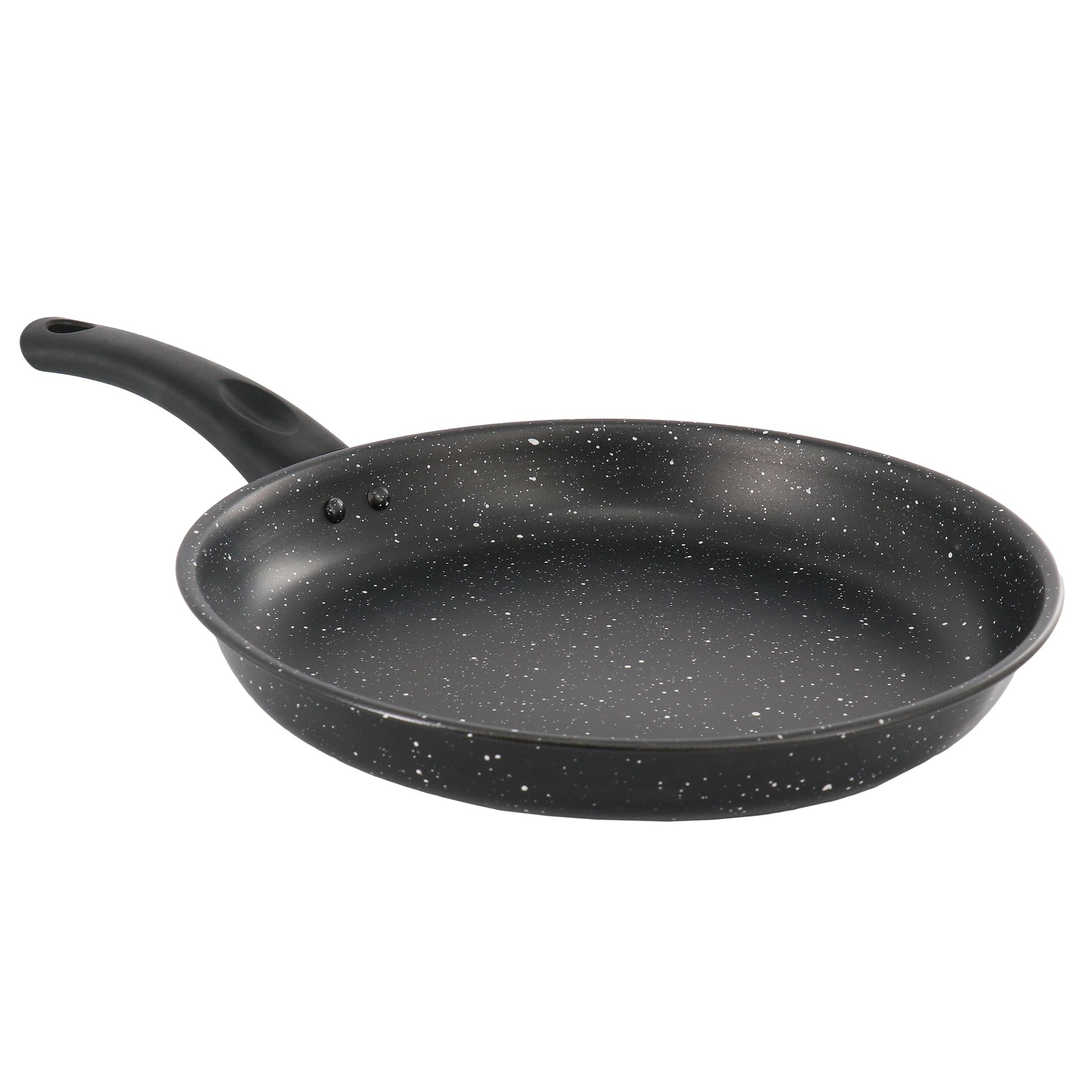 Gibson Home Delhi 11 Inch Round Nonstick Carbon Steel Frying Pan in Black W2B