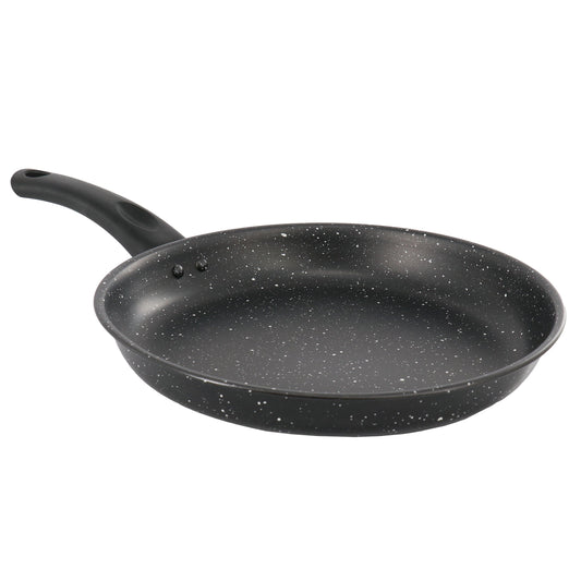 Gibson Home Delhi 11 Inch Round Nonstick Carbon Steel Frying Pan in Black W2B