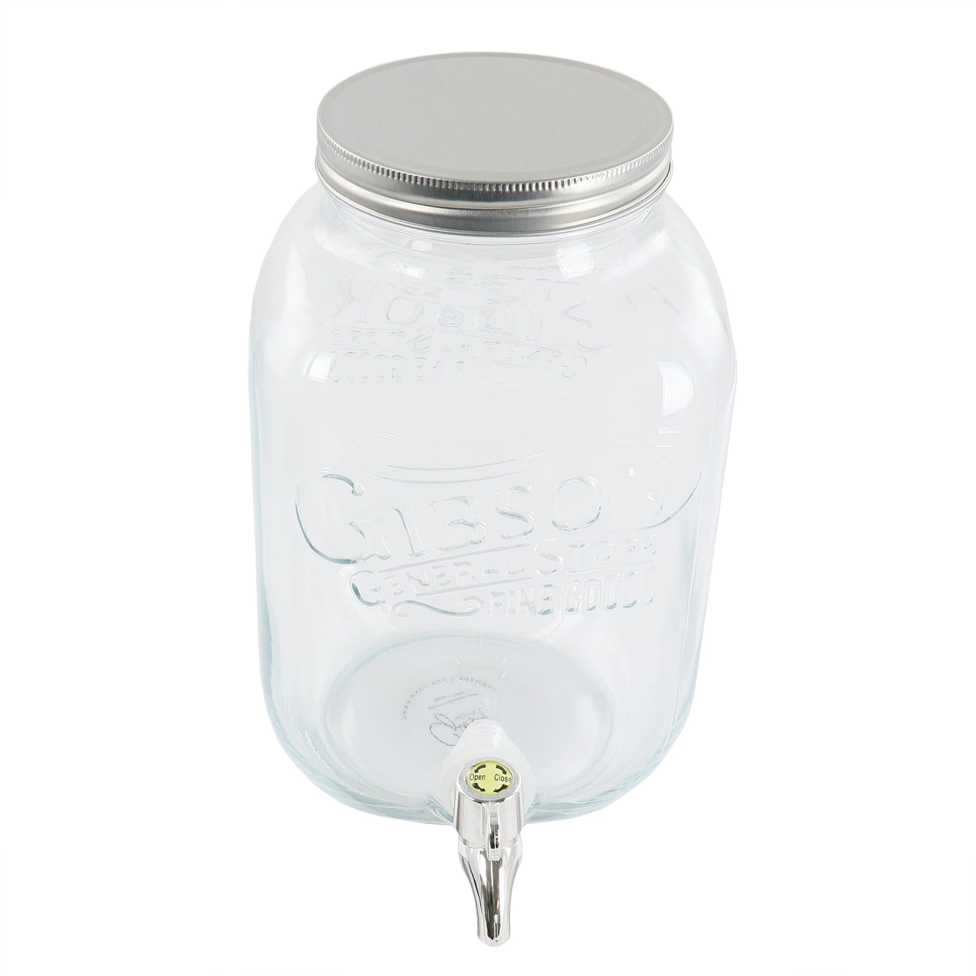 Gibson Home General Store 1.1 Gallon Glass Jar Beverage Dispenser W2B