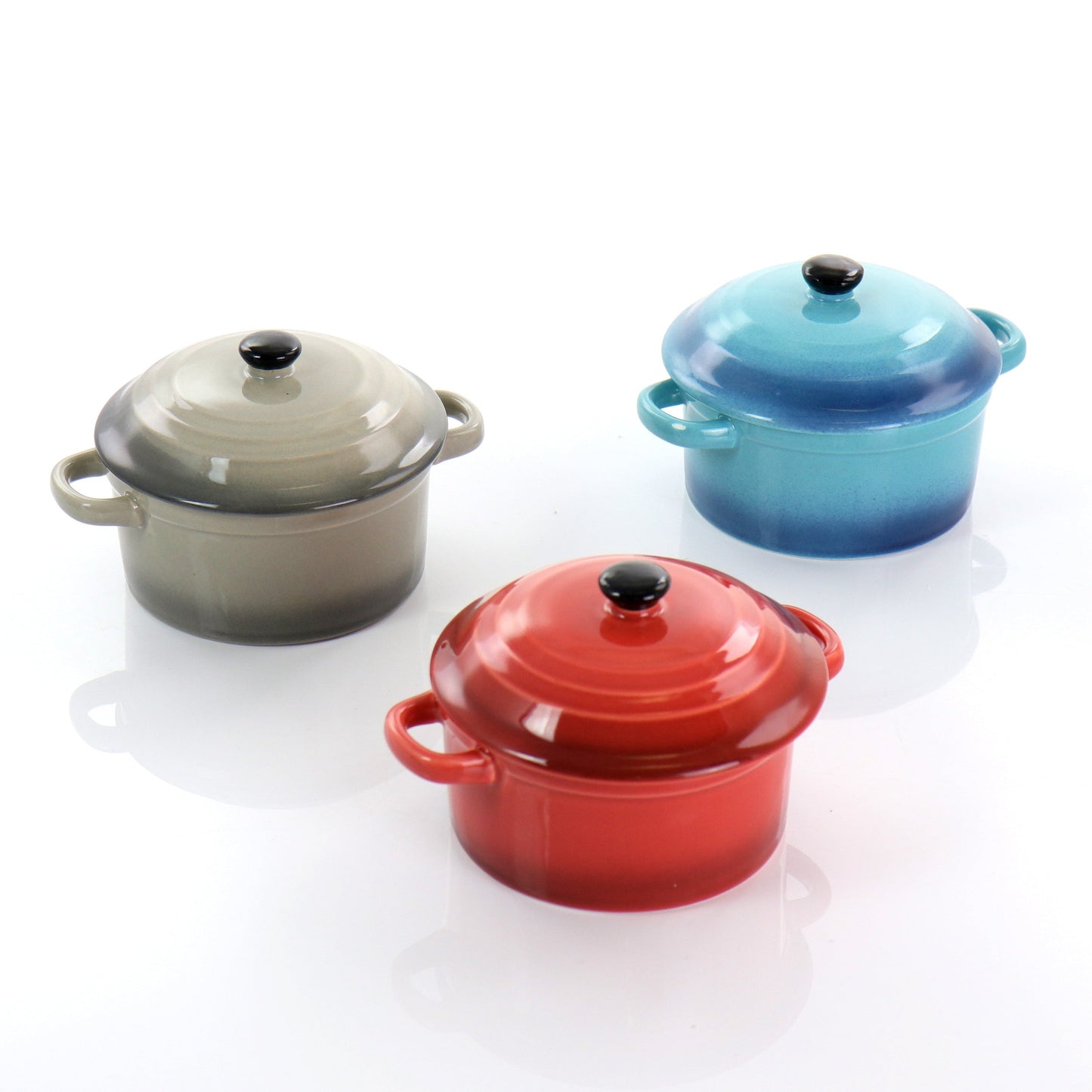 Crock Pot Pembury 3 Piece 9.6 Ounce Stoneware Assorted Casserole Dish Set W2B