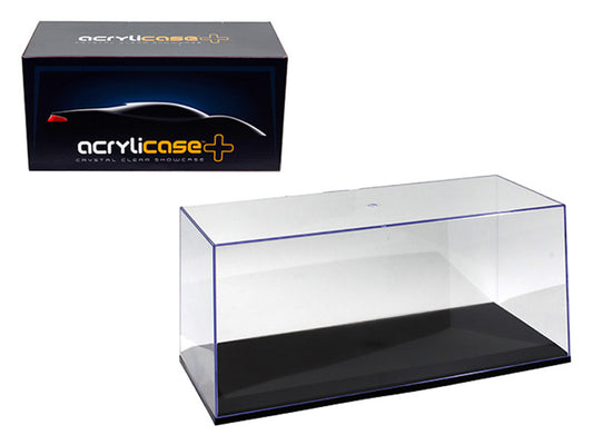 Collectible Display Show Case with Black Base for 1/24 1/18 Scale Models by Illumibox-0