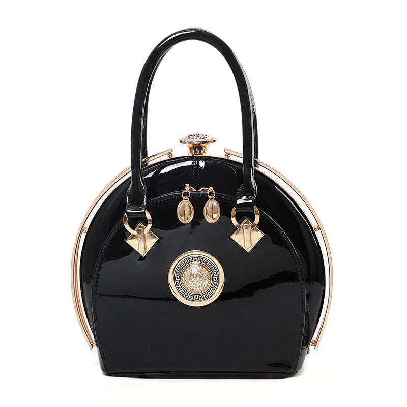 Bright leather high-end handbags noble fashion trend LadyShow.Store