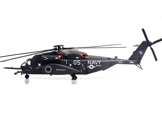 Sikorsky MH-53E Sea Dragon Helicopter "United States Navy Blackhawks Tail Number 05" Dark Gray 1/72 Diecast Model by Panzerkampf-0