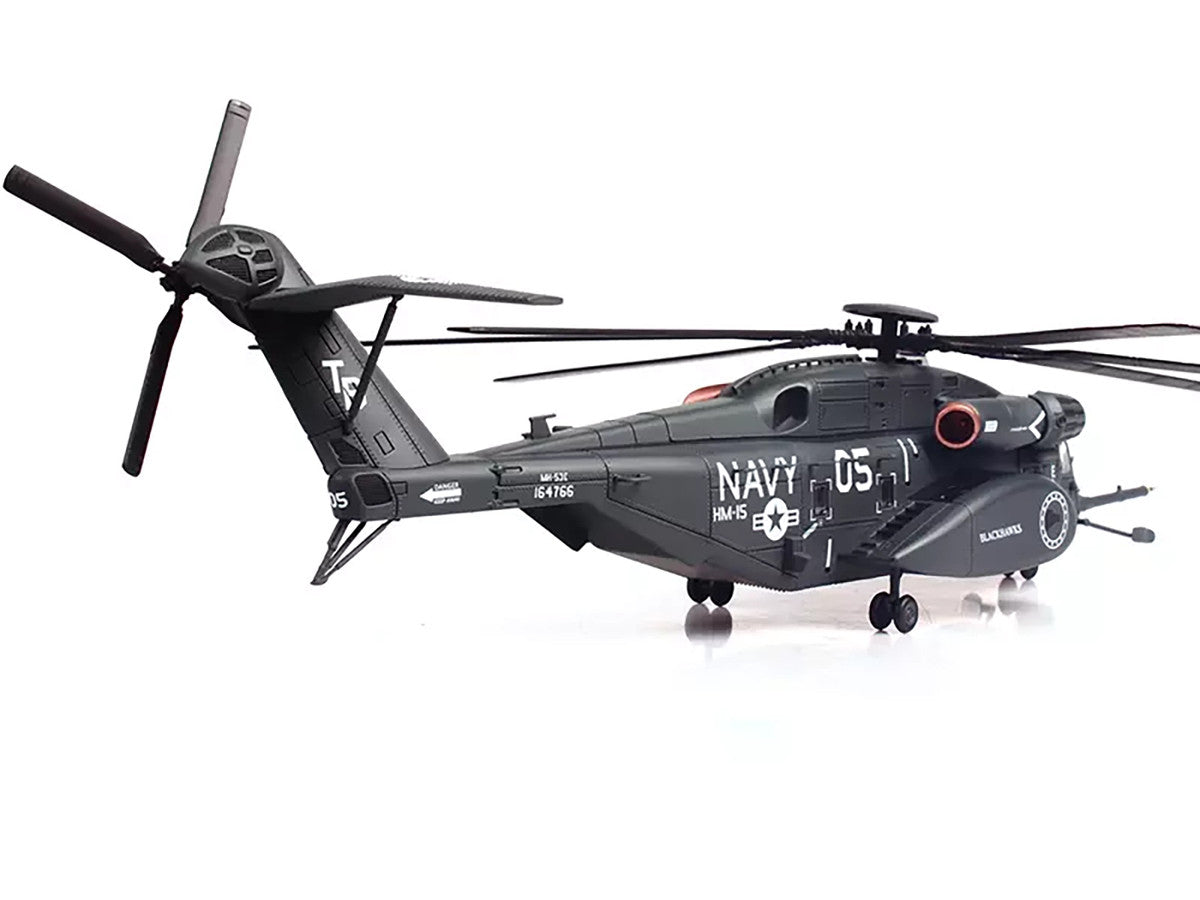 Sikorsky MH-53E Sea Dragon Helicopter "United States Navy Blackhawks Tail Number 05" Dark Gray 1/72 Diecast Model by Panzerkampf-2