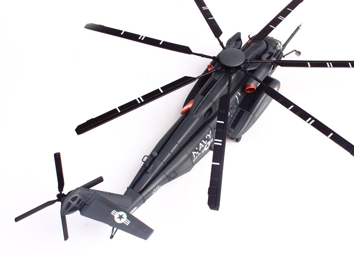 Sikorsky MH-53E Sea Dragon Helicopter "United States Navy Blackhawks Tail Number 06" Dark Gray 1/72 Diecast Model by Panzerkampf-3