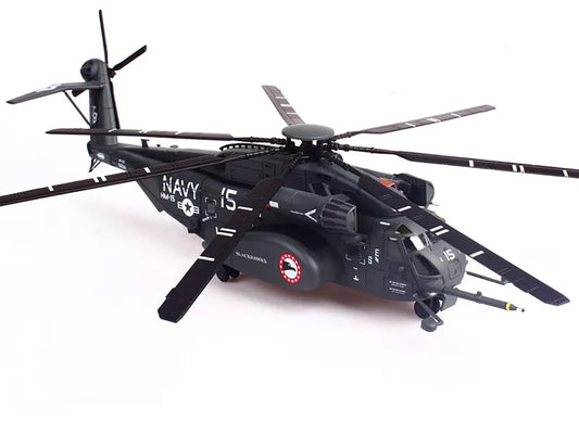 Sikorsky MH-53E Sea Dragon Helicopter "United States Navy Blackhawks Tail Number 15" Dark Gray 1/72 Diecast Model by Panzerkampf-1