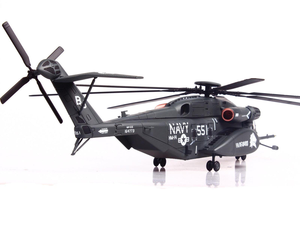 Sikorsky MH-53E Sea Dragon Helicopter "United States Navy Vanguard Tail Number 551" Dark Gray 1/72 Diecast Model by Panzerkampf-1