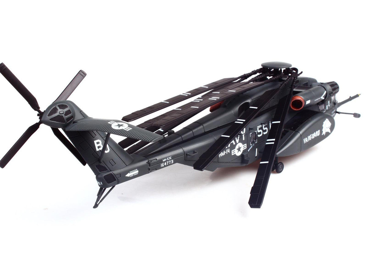 Sikorsky MH-53E Sea Dragon Helicopter "United States Navy Vanguard Tail Number 551" Dark Gray 1/72 Diecast Model by Panzerkampf-2