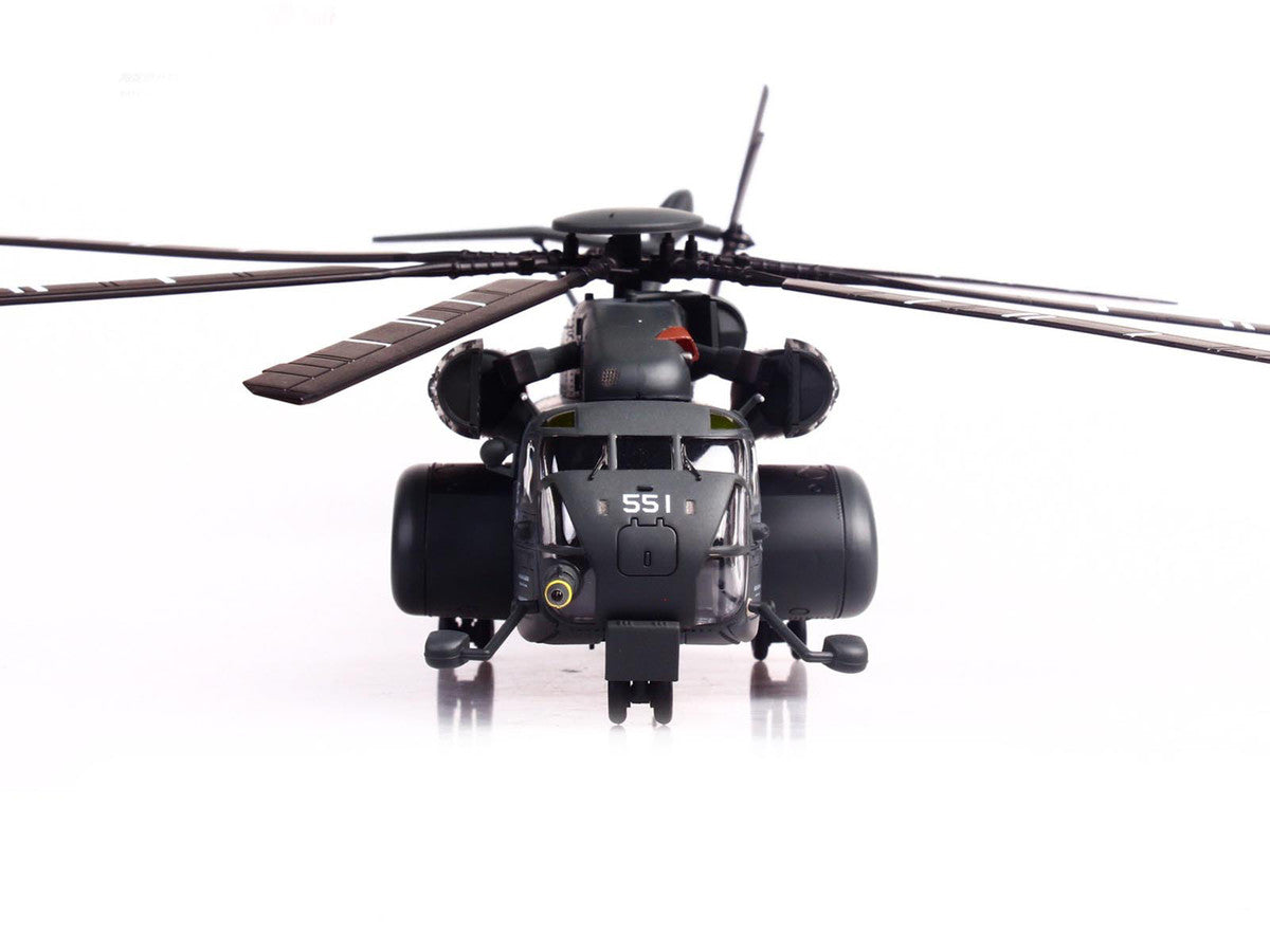 Sikorsky MH-53E Sea Dragon Helicopter "United States Navy Vanguard Tail Number 551" Dark Gray 1/72 Diecast Model by Panzerkampf-3