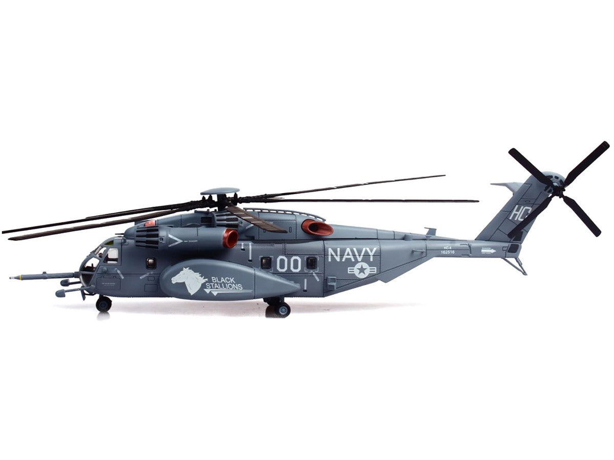 Sikorsky MH-53E Sea Dragon Helicopter "United States Navy Black Stallions Tail Number 00" Light Gray 1/72 Diecast Model by Panzerkampf Panzerkampf