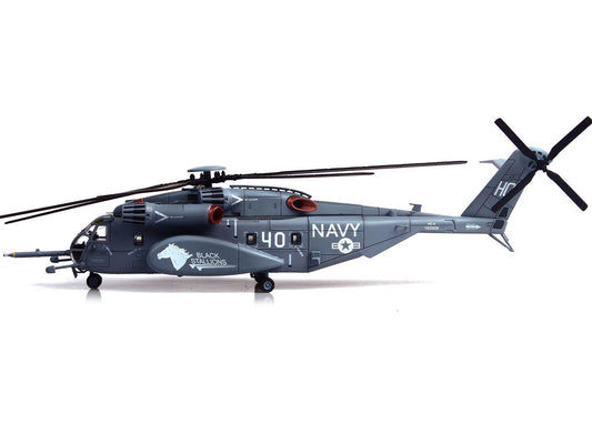 Sikorsky MH-53E Sea Dragon Helicopter "United States Navy Black Stallions Tail Number 40" Light Gray 1/72 Diecast Model by Panzerkampf-1